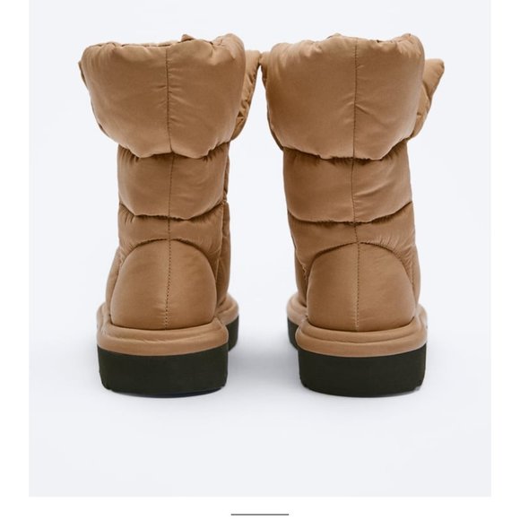 Zara quilted low heel ankle boots New - Picture 3 of 5